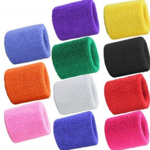 Head Hair Sweat Band Elastic Terry Cloth Cotton For Badminton/ Tennis